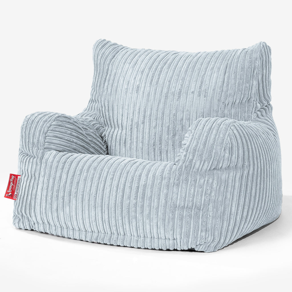 Teens Bean Bag Armchair 6-14 yr - Cord Baby Blue 02
