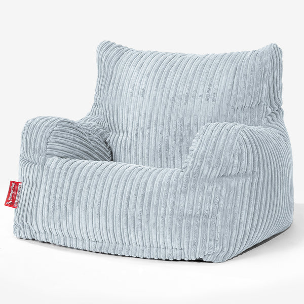 Teens Bean Bag Armchair 6-14 yr - Cord Baby Blue 01