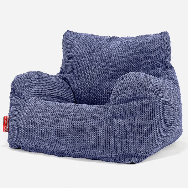 Teens Bean Bag Armchair 6-14 yr - Pom Pom Purple 01