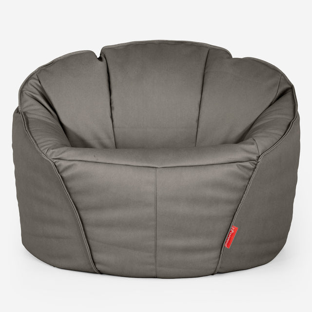 Ultimate Classic Gaming Bean Bag Chair - Vegan Leather Grey 02