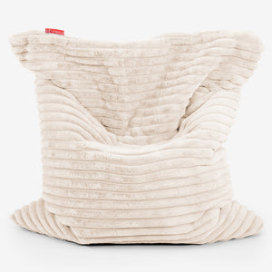 XL Pillow Beanbag - Ultra Plush Cord Cream