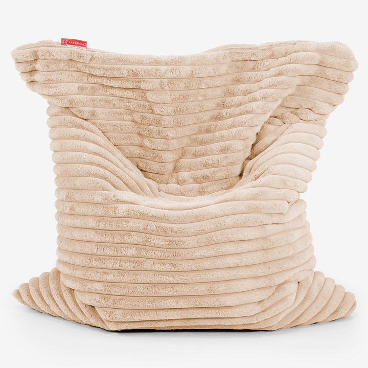 XL Pillow Beanbag - Ultra Plush Cord Peach 01