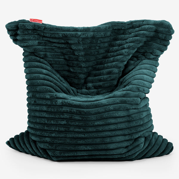 XL Pillow Beanbag - Ultra Plush Cord Teal 01