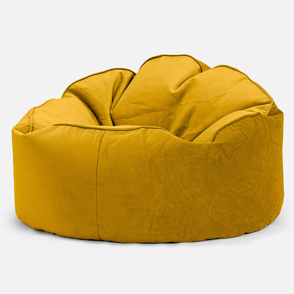 Mini Mammoth Bean Bag Chair - Velvet Gold 01
