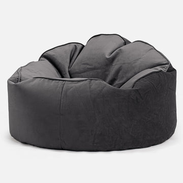 Archi Bean Bag Chair - Velvet Graphite Grey 01