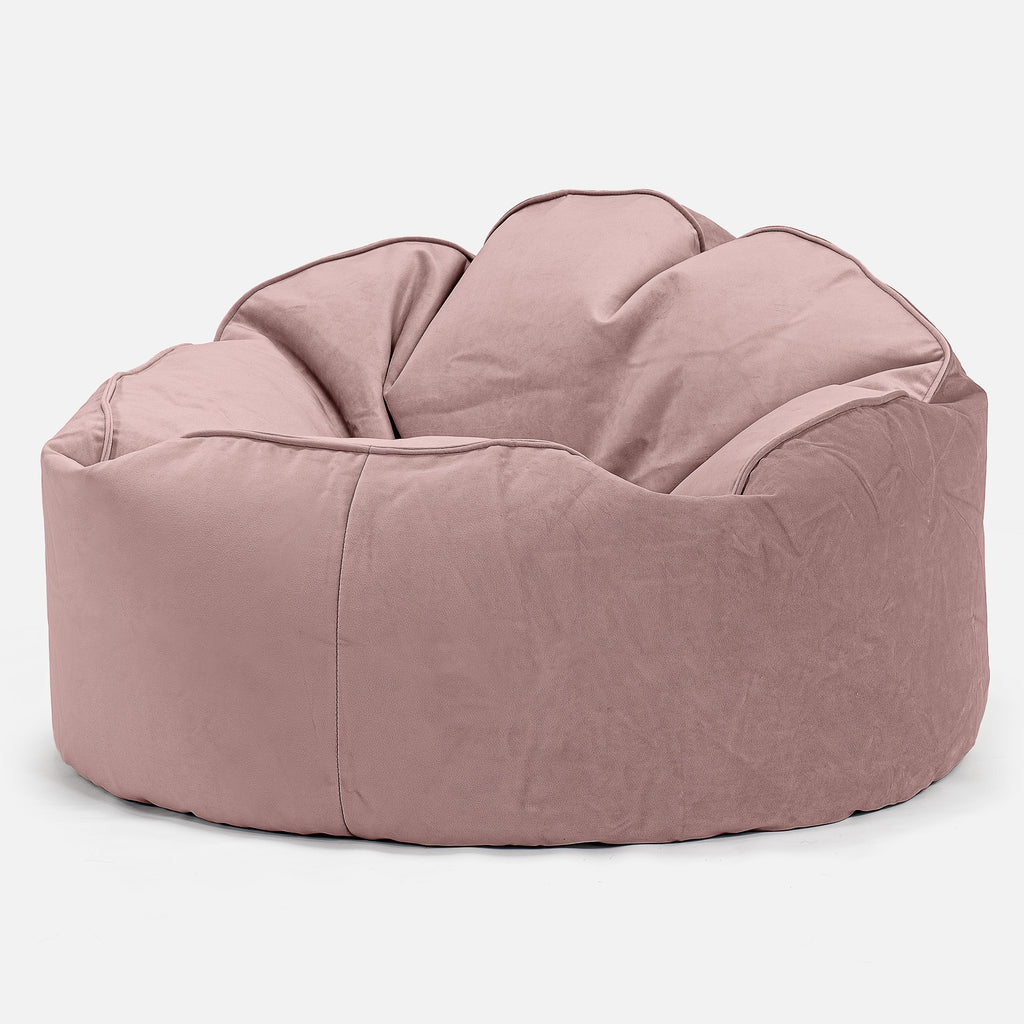 Mini Mammoth Bean Bag Chair - Velvet Rose Pink 01