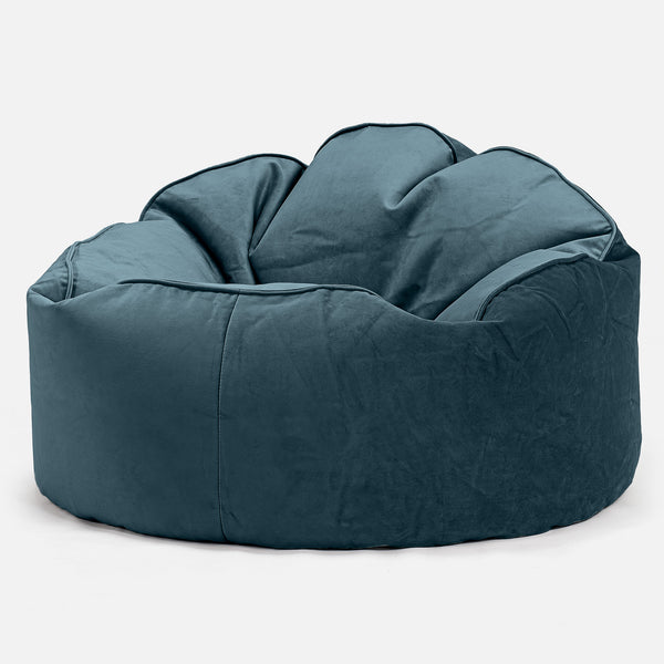 Mini Mammoth Bean Bag Chair - Velvet Teal 01