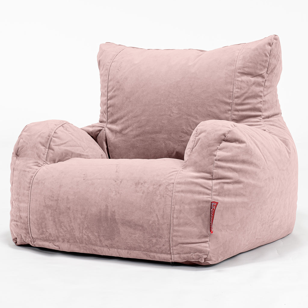 Bean Bag Armchair - Velvet Rose Pink 01