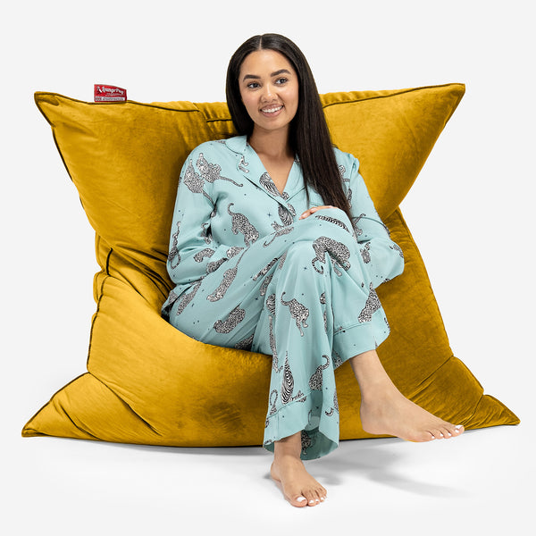 XL Pillow Beanbag - Velvet Gold 01