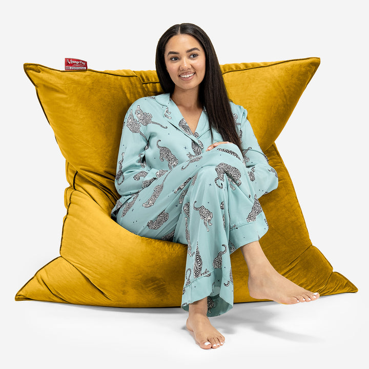 XL Pillow Beanbag - Velvet Gold 01