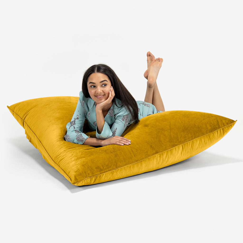 XL Pillow Beanbag - Velvet Gold 03