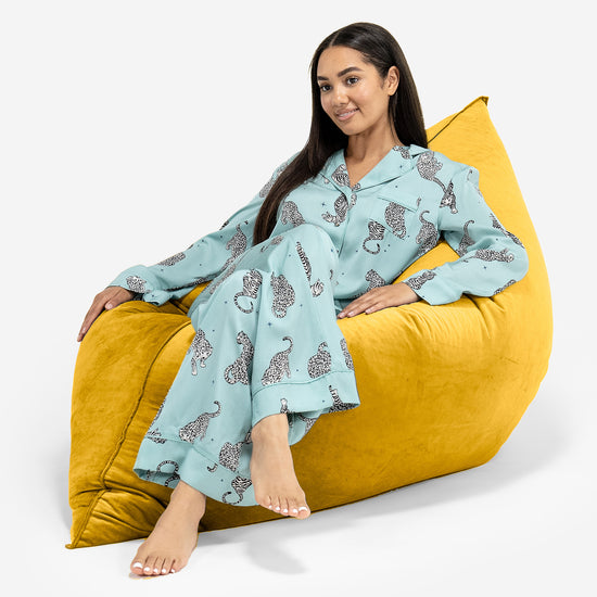 XL Pillow Beanbag - Velvet Gold 04