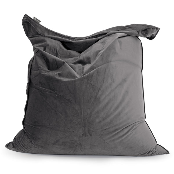 XL Pillow Beanbag - Velvet Graphite Grey 01