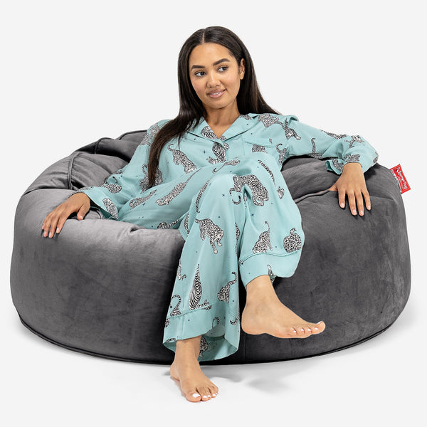 Mammoth Bean Bag Sofa - Velvet Graphite Grey 01