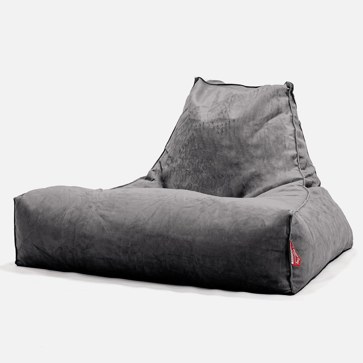 Velvet lounge clearance chair bean bag