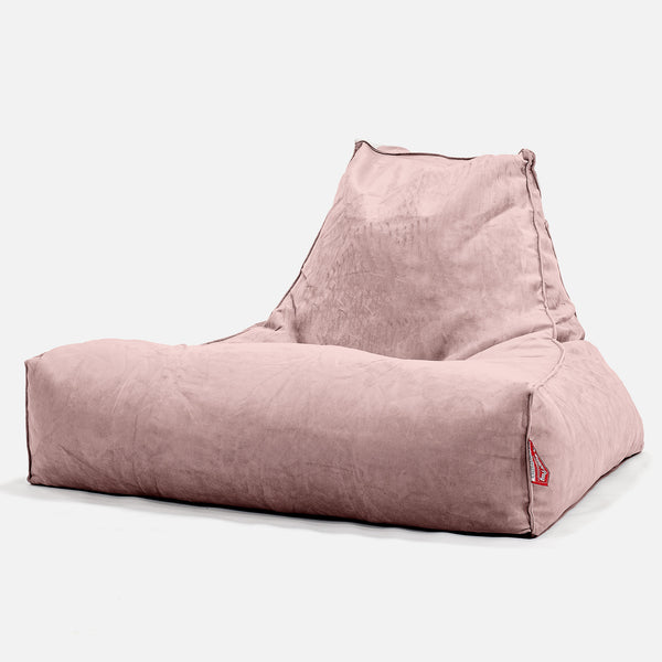 Mega Lounger Bean Bag - Velvet Rose Pink 01