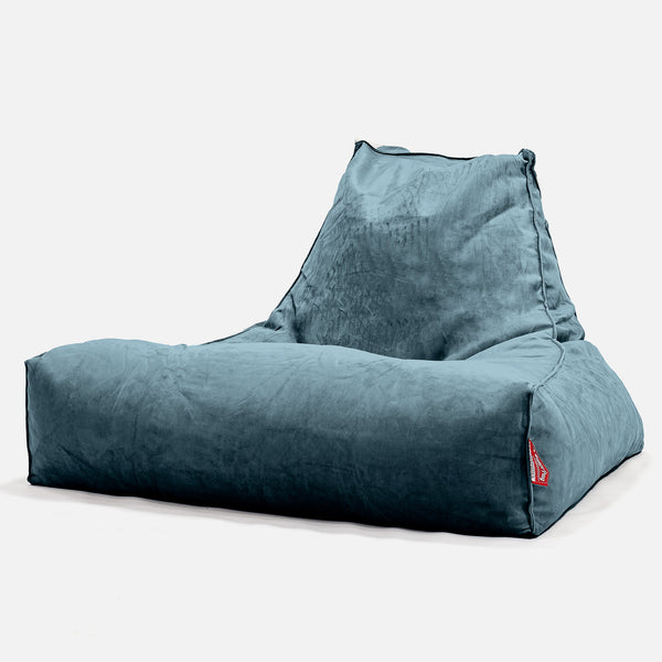 Mega Lounger Bean Bag - Velvet Teal 01