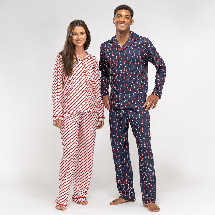 Mens candy cane pajamas clearance