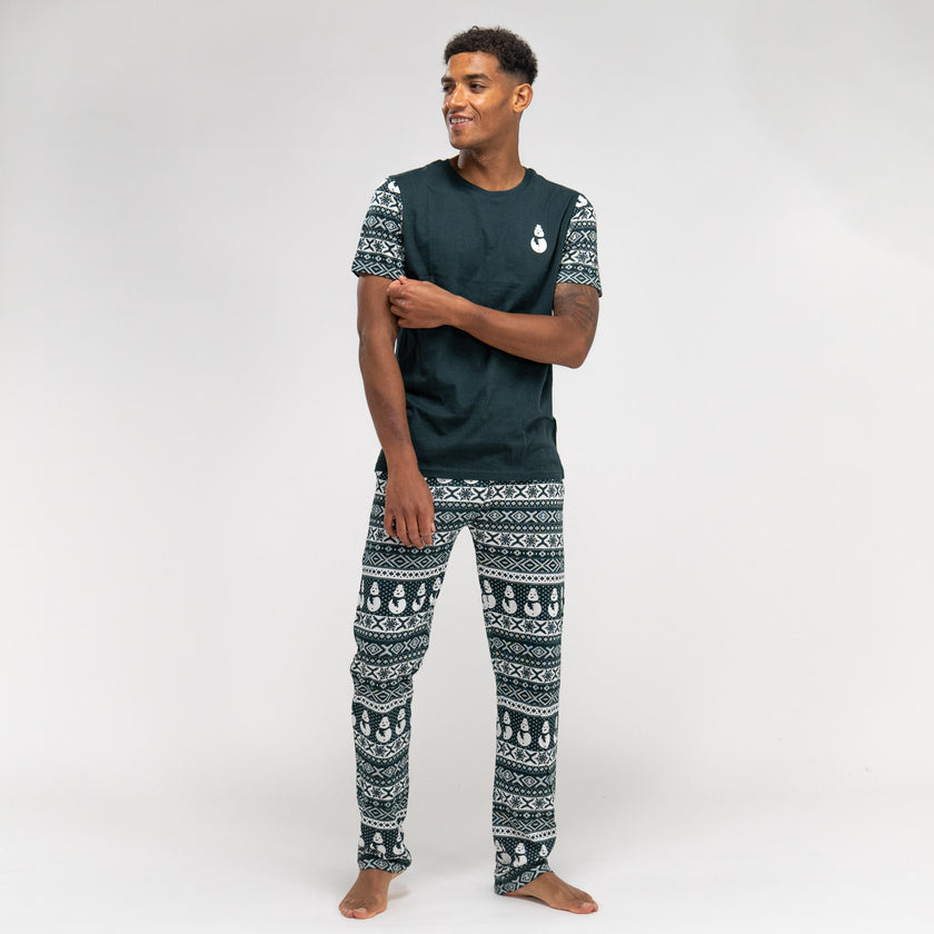 Mens xmas clearance short pyjamas
