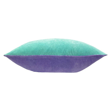 Rectangular Scatter Cushion Cover 40 x 60cm - Colourblock Velvet Pastel 03