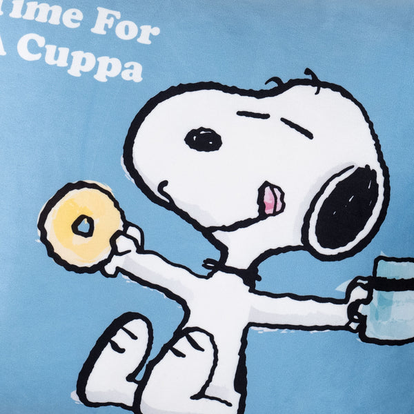 Snoopy Scatter Cushion Cover 47 x 47cm - Cuppa Fabric Close-up Image