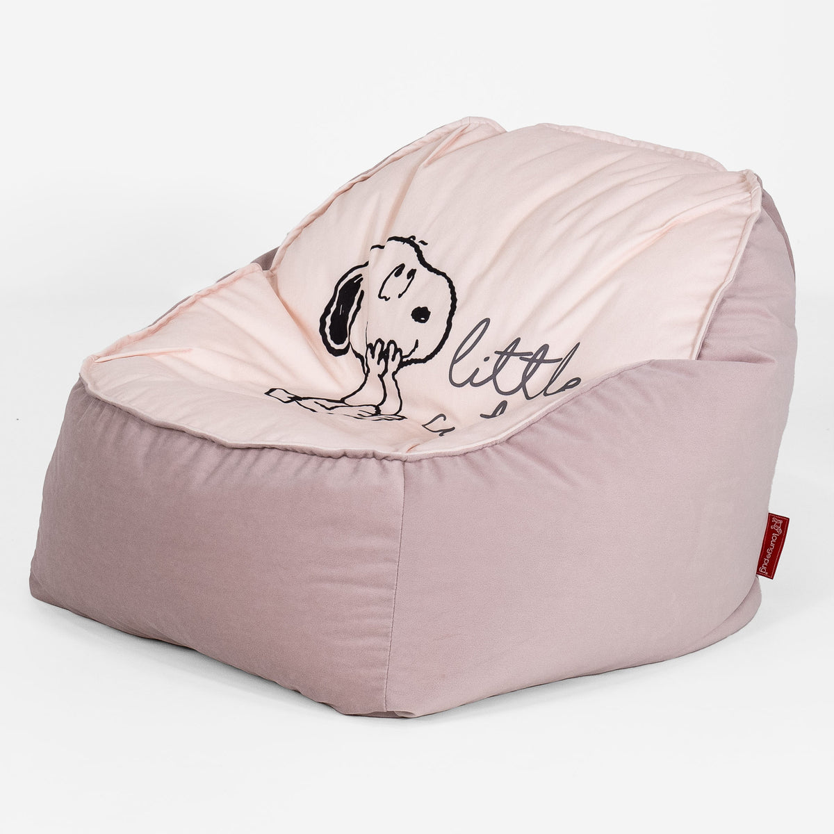 Peanuts Snoopy Cutie Sloucher Children's Bean Bag Chair Pink Kids