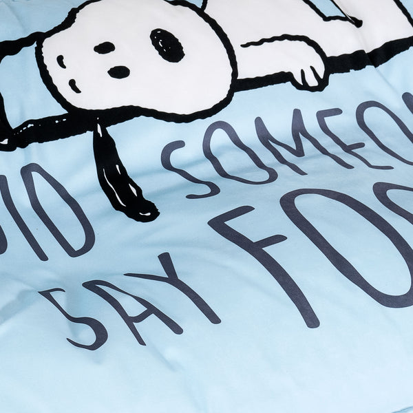 Snoopy Sloucher XL Dog Bed - Hungry Fabric Close-up Image