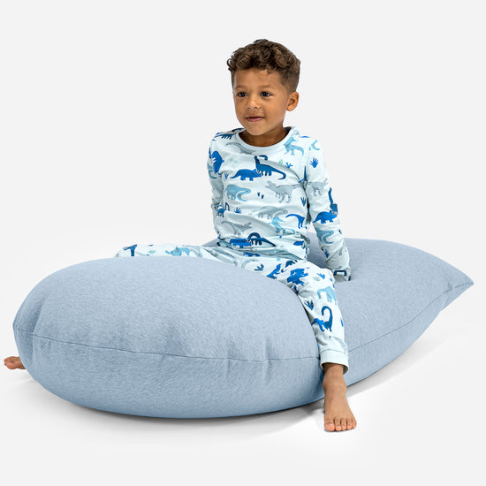 Children's Bean Bag Tall 2-6 yr - Stretchy Cotton Baby Blue 03
