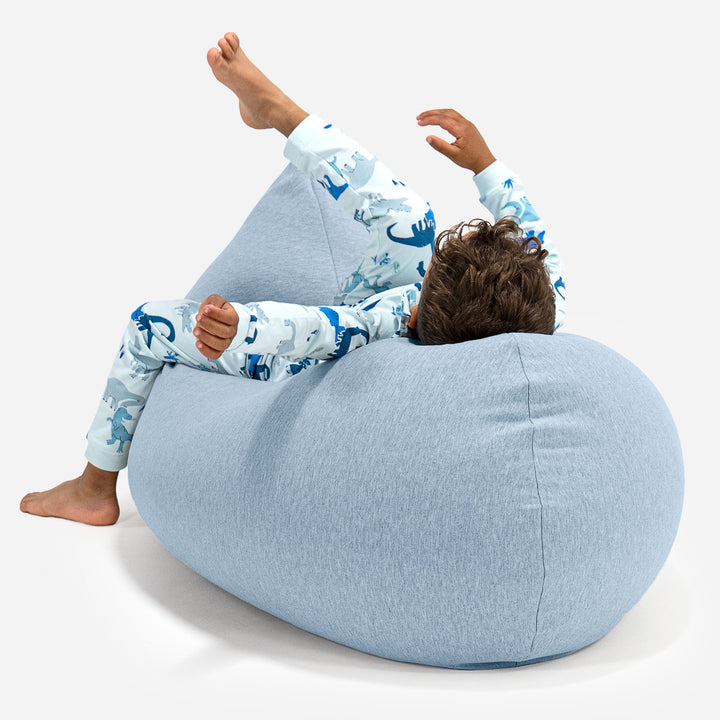 Children's Bean Bag Tall 2-6 yr - Stretchy Cotton Baby Blue 04