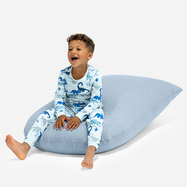 Children's Bean Bag Tall 2-6 yr - Stretchy Cotton Baby Blue 05