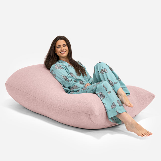 Grande XL Bean Bag - Stretchy Cotton Baby Pink 01