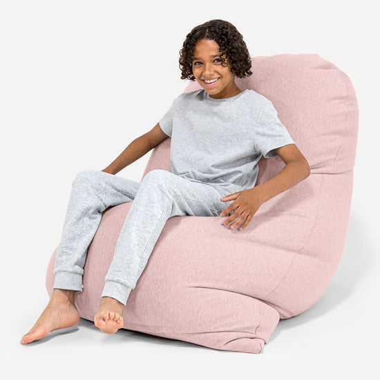 Grande XL Bean Bag - Stretchy Cotton Baby Pink 03