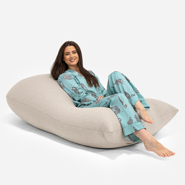 Grande XL Bean Bag - Stretchy Cotton Mink 01