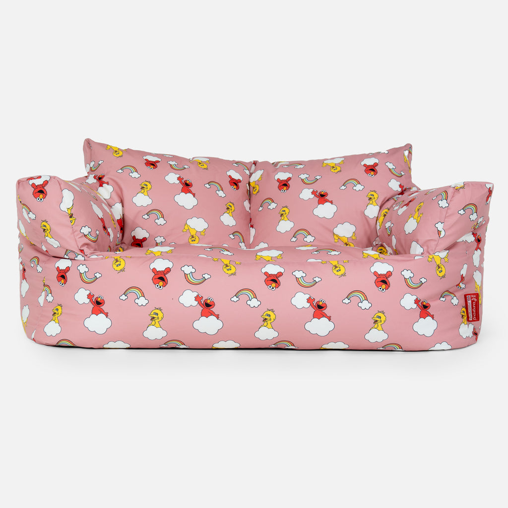 Printed Sofa Bean Bag - Elmo & Big Bird 01