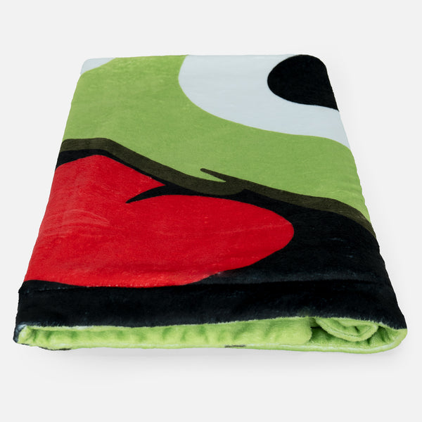Fleece Throw / Blanket - Oscar The Grouch 01