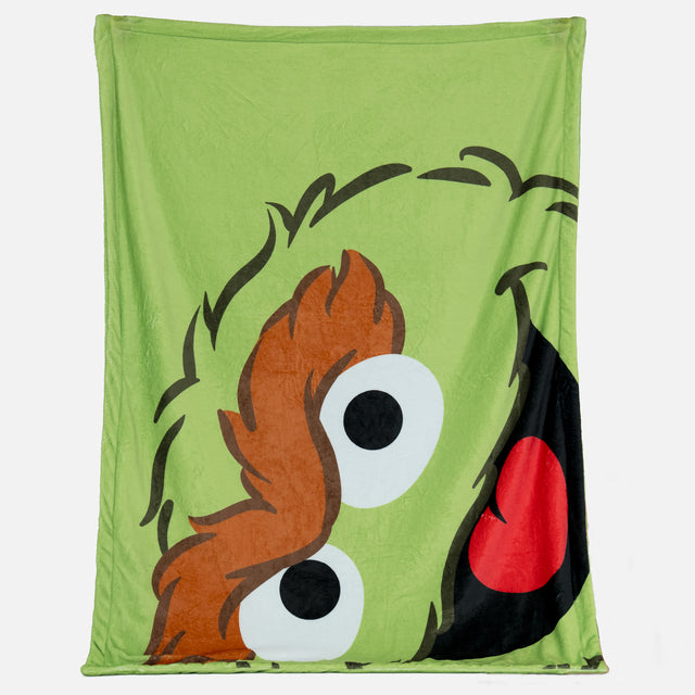 Fleece Throw / Blanket - Oscar The Grouch 02