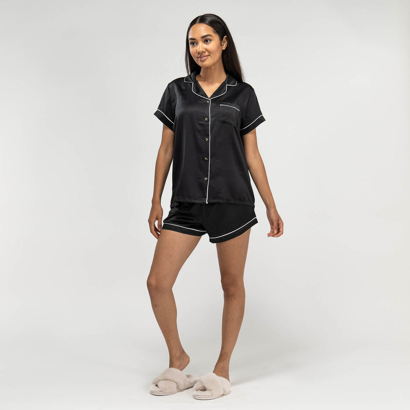 Black top pj shorts