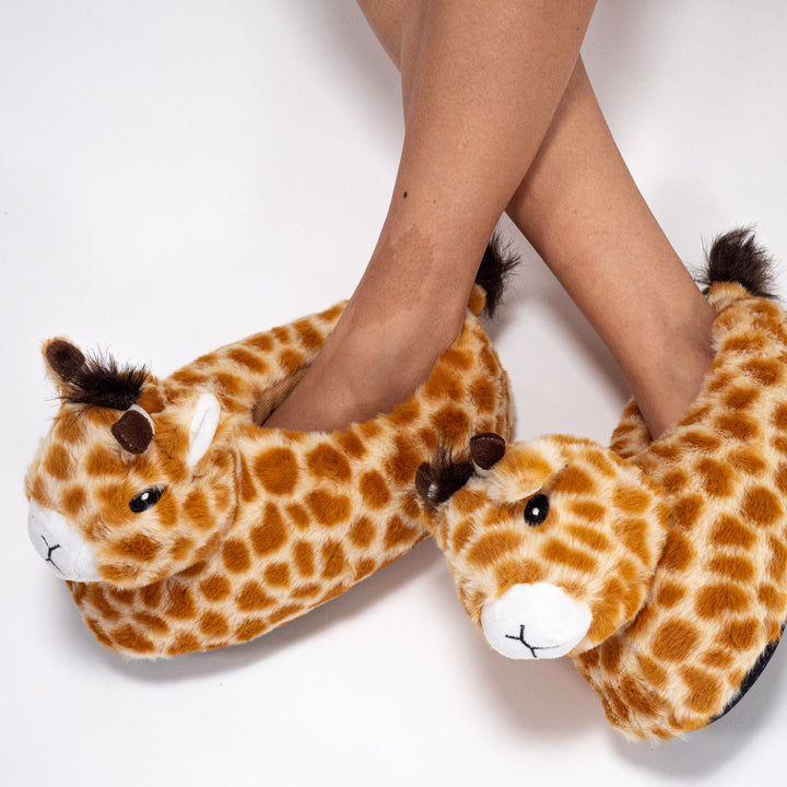 Womens animal slippers on sale
