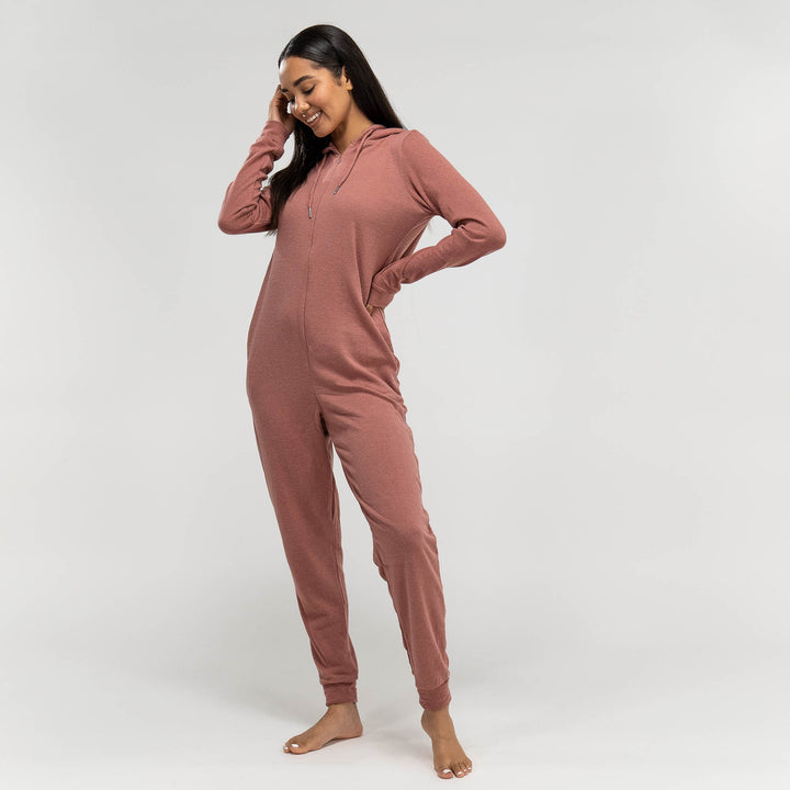 Women's Pink Jersey Onesie 03