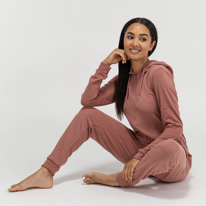 Women's Pink Jersey Onesie 04