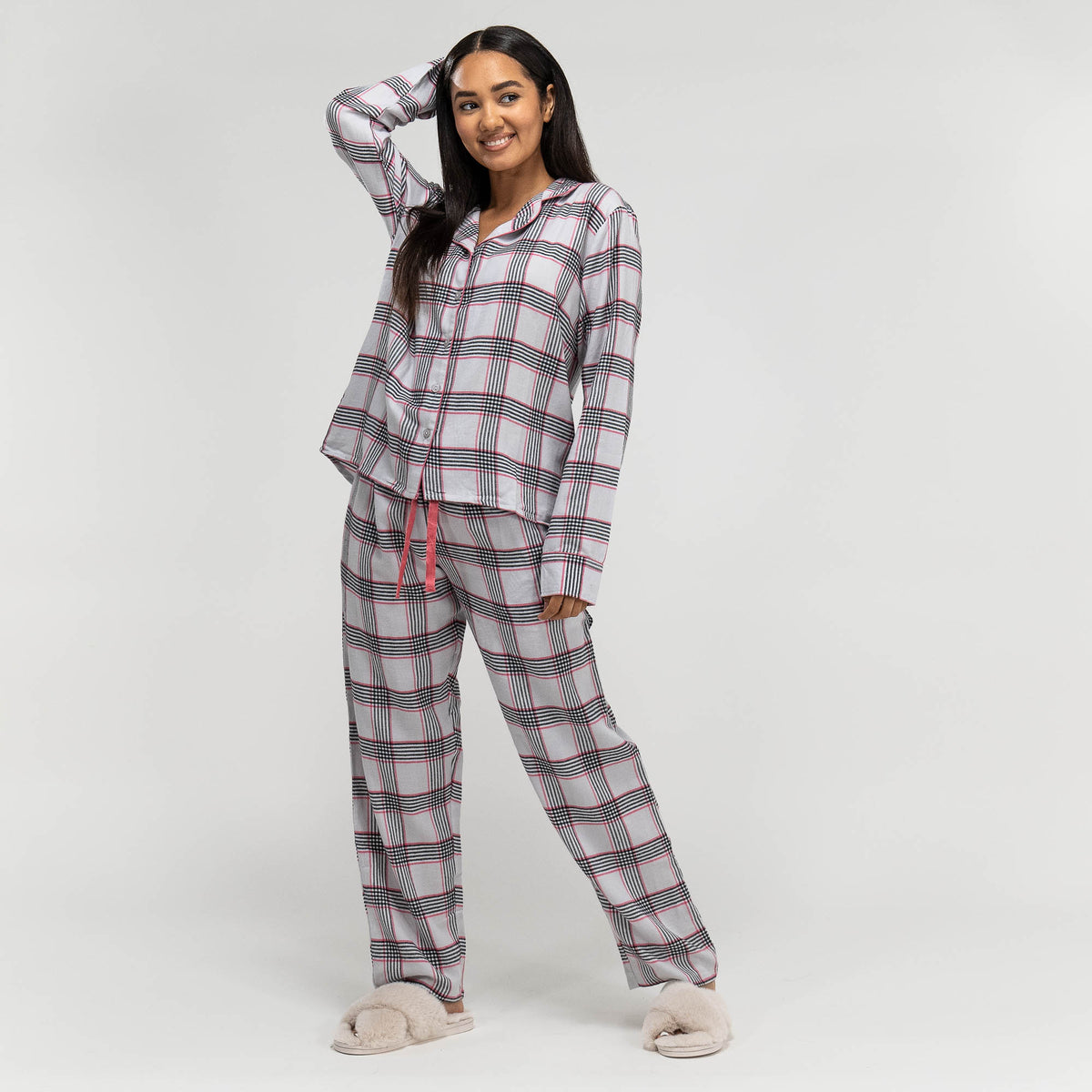 Womens checked pyjamas deals
