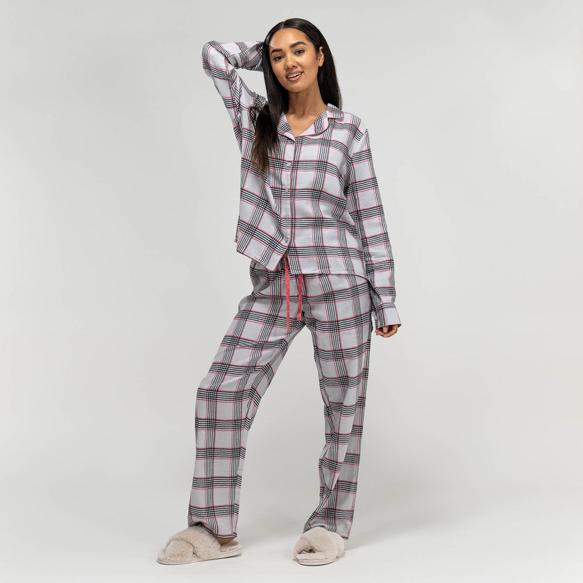 Womens checked pjs deals