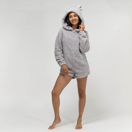 Fleece 2024 romper womens